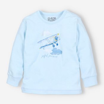 Organic cotton baby blouse SAMOLOTS for boy