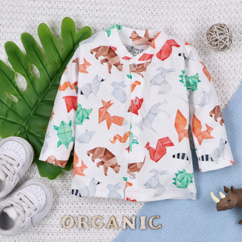 Kaftanik niemowlęcy Fun Origami z bawełny organicznej