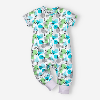 DRONE organic cotton baby romper for boy
