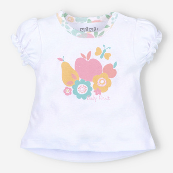 COLORFUL FRUITS organic cotton baby t-shirt for girls