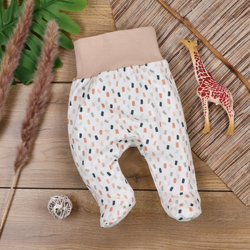 Półśpiochy niemowlęce Jesienne kolory z bawełny organicznej