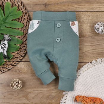 Wild Animals organic cotton baby pants
