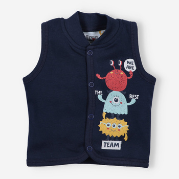 MONSTERS infant vest in organic cotton for boy