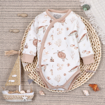 TURTLES envelope body in organic cotton for boy