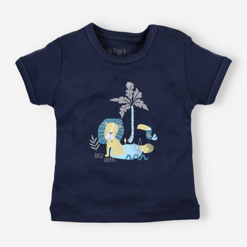 THE KING navy blue organic cotton t-shirt for boy