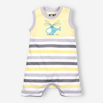 Rampers HELICOPTER in organic cotton for a boy