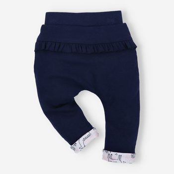 Spodnie niemowlęce JELONKI z bawełny organicznej dla dziewczynki