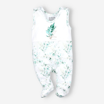 Baby sleepwear AROMATIC LEAVES in organic cotton for baby girl