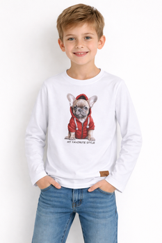 Bluzka chłopięca z długim rękawem