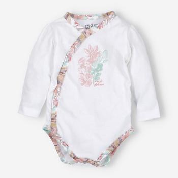 Body kopertowe MAGIC FLOWERS z bawełny organicznej dla dziewczynki