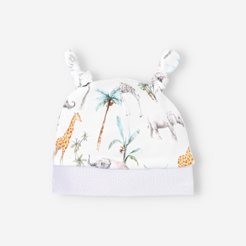 Czapka niemowlęca SAFARI ADVENTURE z bawełny organicznej dla chłopca