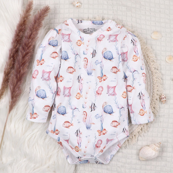 UNDERWATER WORLD organic cotton baby body