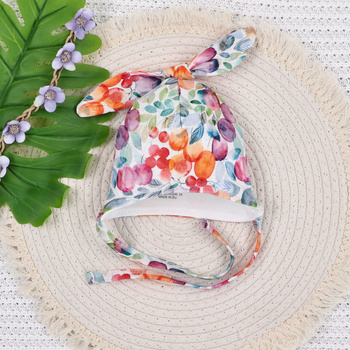 SINGLE baby cap in organic cotton for baby girl