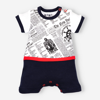 Organic cotton baby romper for boy