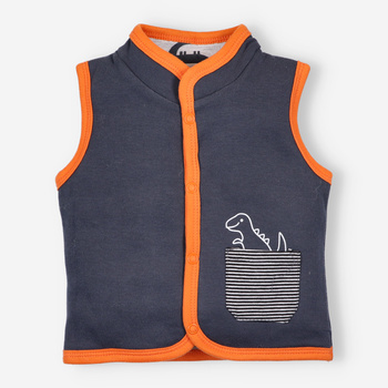 Graphite NINI infant vest for boy