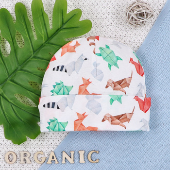 Fun Origami baby hat in organic cotton