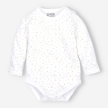 STARS baby bodysuit in organic cotton for baby girl