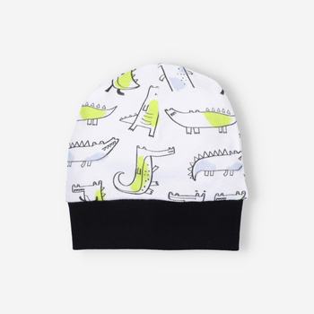 Czapka niemowlęca CROCODILES z bawełny organicznej dla chłopca