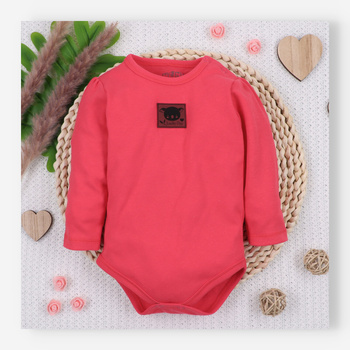 Malinowe body niemowlęce SŁODKA KOALA z bawełny organicznej