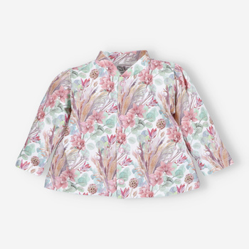 Kaftanik niemowlęcy MAGIC FLOWERS z bawełny organicznej dla dziewczynki