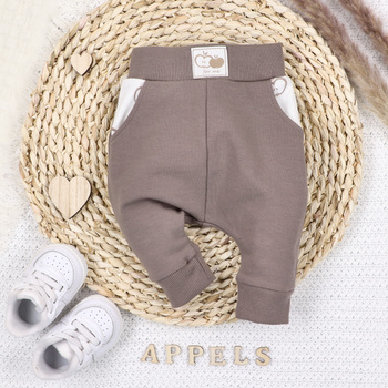 Children's Happy Apples sweatpants in organic cotton