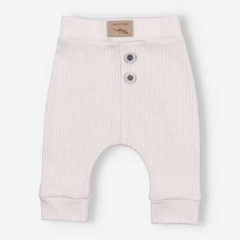 Spodnie niemowlęce z dzianiny prążkowej