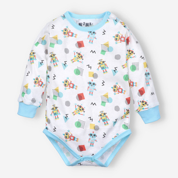 SUMMER ROBOTS infant bodysuit in organic cotton for boy