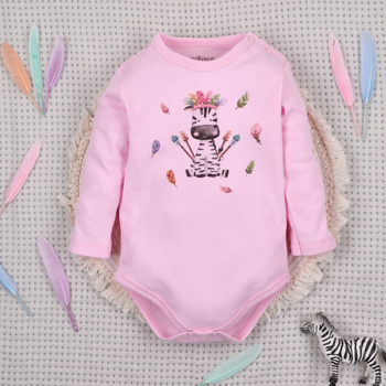 HAPPY ANIMALS organic cotton baby bodysuit