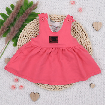 Sukienka niemowlęca SŁODKA KOALA z bawełny organicznej