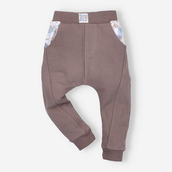 Spodnie dresowe SKARBY JESIENI z bawełny organicznej dla chłopca