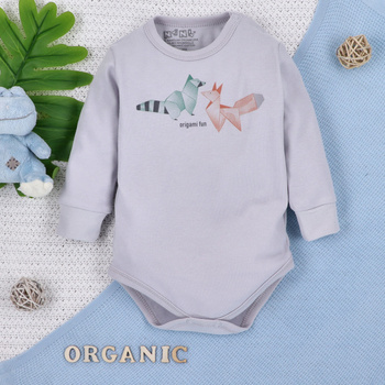 Body niemowlęce Fun Origami z bawełny organicznej