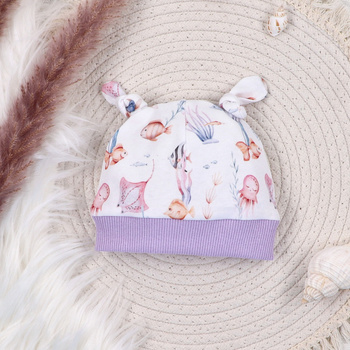 UNDERWATER WORLD baby cap in organic cotton