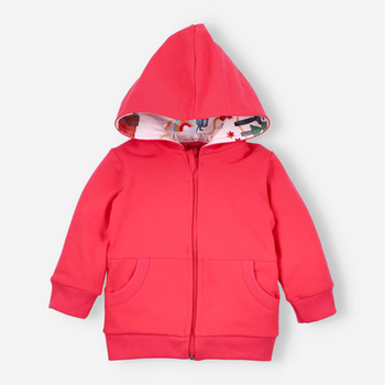 Colorful forest sweatshirt in organic cotton for girls