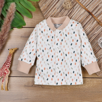 Infant kaftan Autumn colors in organic cotton