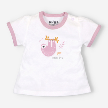 Sloth organic cotton T-shirt for girls