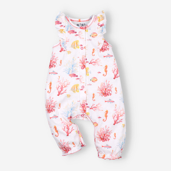 OCEAN infant shorts in organic cotton for baby girl