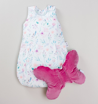 BABY SLEEPING BAG SET LULI LU BLOOMING SPRING - VELVET & COTTON