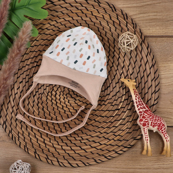 Autumn Colours baby cap in organic cotton for baby girl