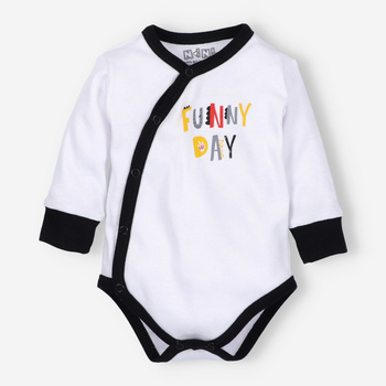 Envelope body ALFABET in organic cotton for a boy