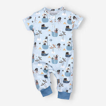 PIRATES infant romper in organic cotton for boy