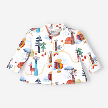 COLORFUL LAS infant kaftan in organic cotton for baby girl