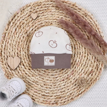 Czapka niemowlęca Happy Apples z bawełny organicznej dla dziewczynki