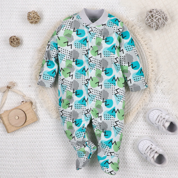 Pajac niemowlęcy  DRONE z bawełny organicznej dla chłopca