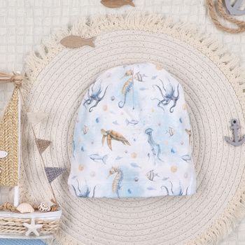 SEA OF JOY baby cap in organic cotton