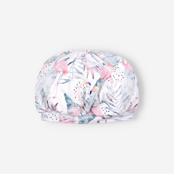 FLAMINGS infant beret in organic cotton for baby girl