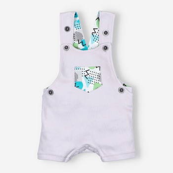 DRONE organic cotton dungaree shorts for boy