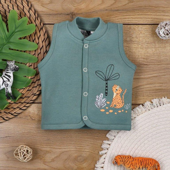 Wild Animals organic cotton baby vest
