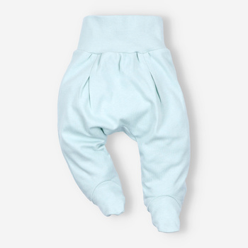 Mint WONDERFUL FLOWERS organic cotton baby half-sleeper for baby girl