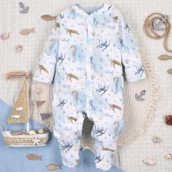 SEA OF JOY organic cotton baby pajacifier
