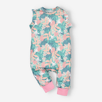 JUNGLE infant shorts in organic cotton for baby girl